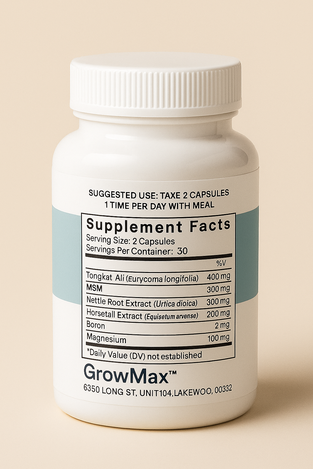 GrowMax™ – Hair + Testosterone Dual Booster